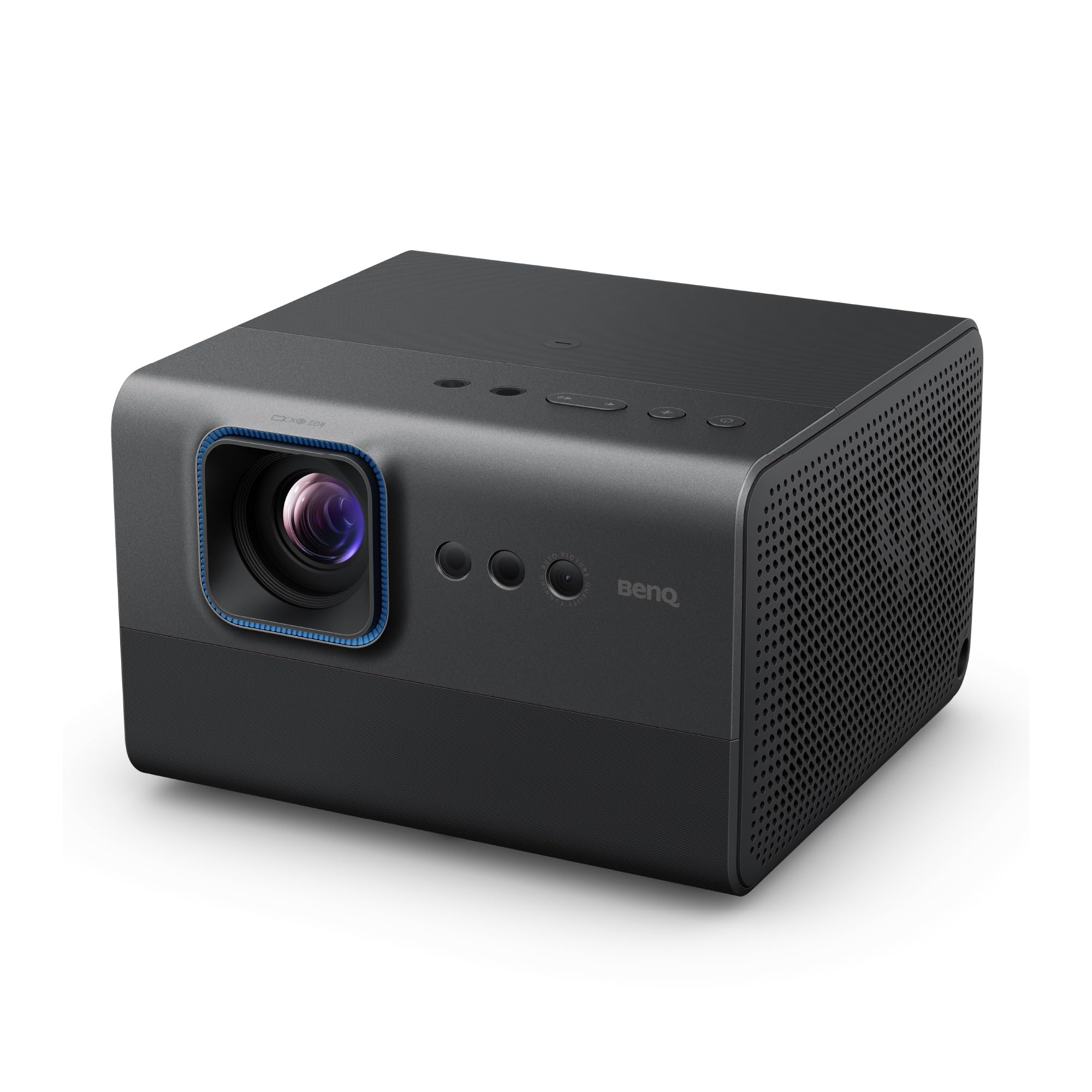 BenQ GV50 Proiettore Laser Portatile Da Soffitto – 1080p, 500 Lumen, Altoparlante Bluetooth 18W, Basamento Regolabile A 135°, Google TV, Netflix, Chromecast E AirPlay, Autofocus E Correzione Trapezoidale